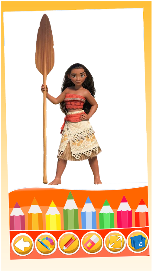 coloring moana of vaiana island截图3