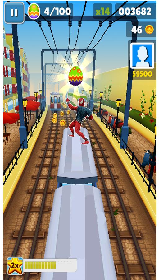 Super Hero Subway Surf: Rush Hours Spider Runner截图2