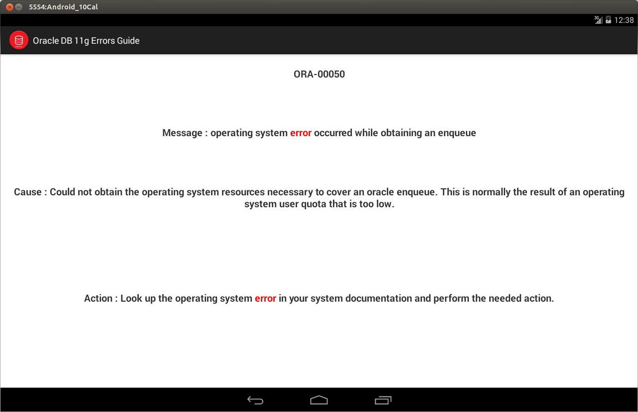 Oracle DB 11g Errors Gui...截图6