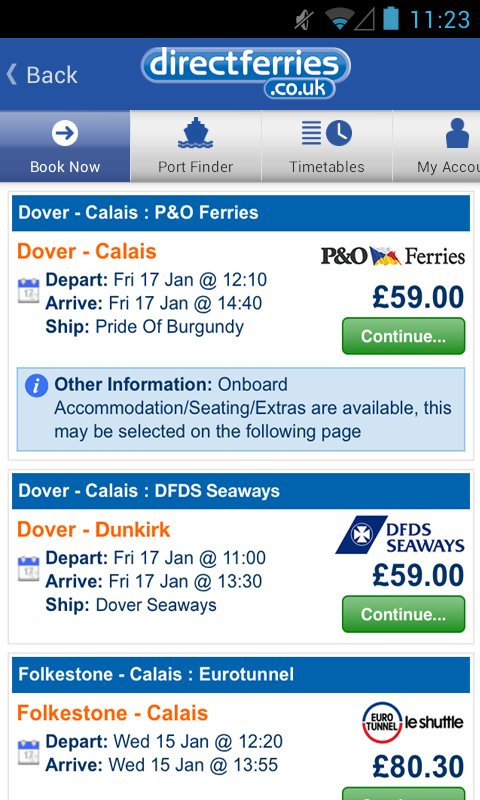 Direct Ferries - Ferry tickets截图2