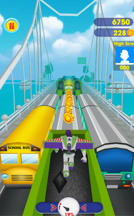 Buzz Subway Lightyear - Running Game截图2