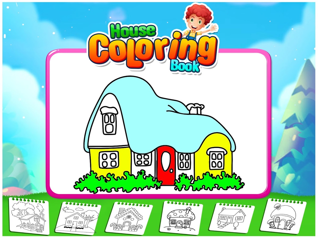 House Coloring Book - Colorin Book For Kids截图2