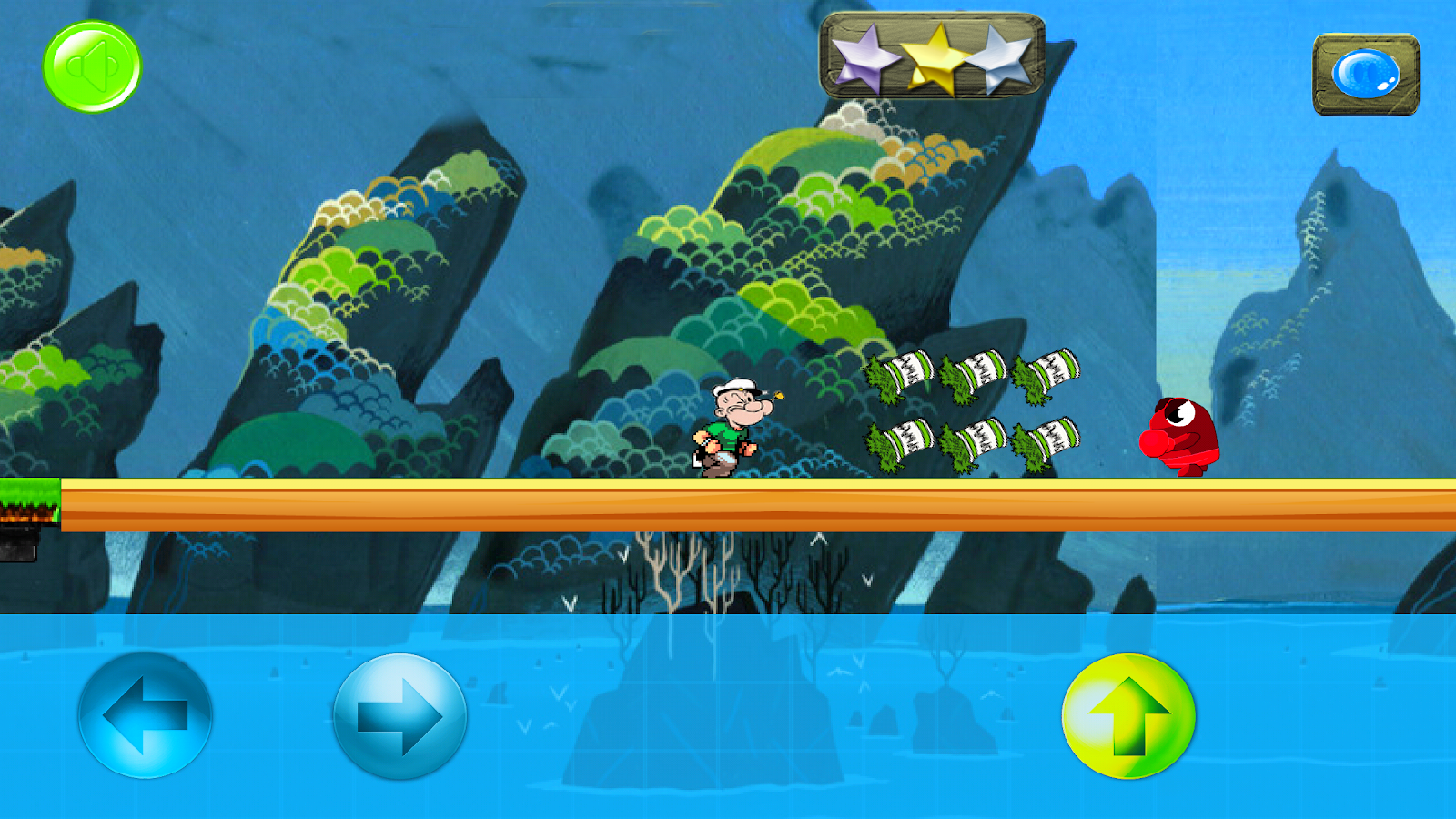 Popeye Rush For Spinach Run截图1