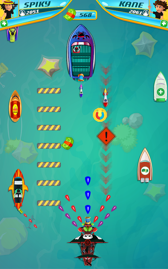 Ultimate Speed Boat Shooter Game截图4