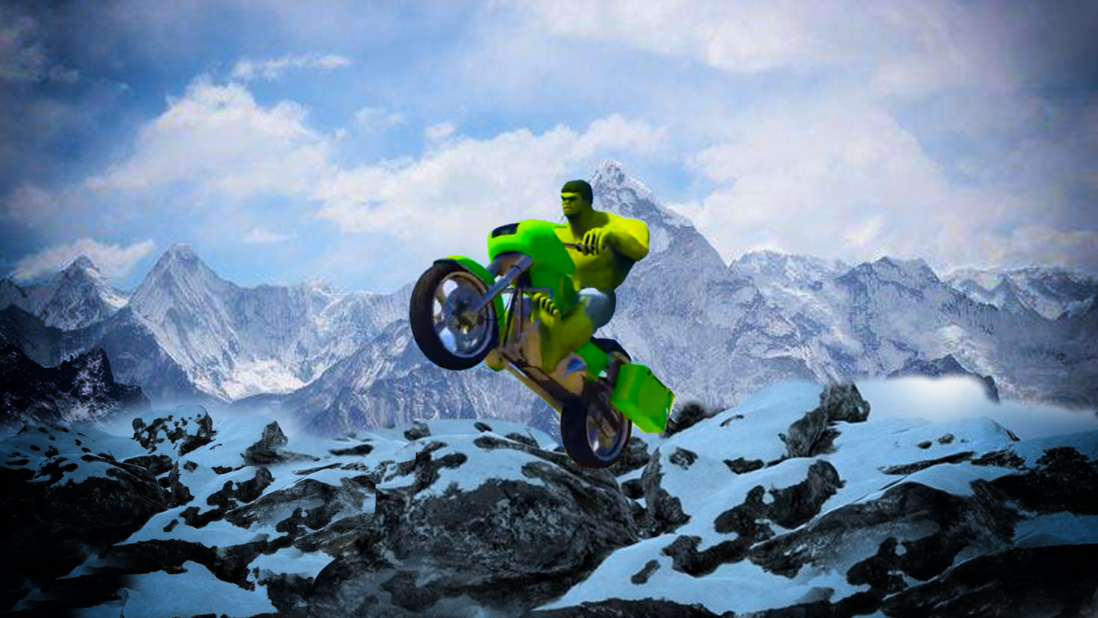 Superheroes Downhill Snow: Superhero Racing Game截图4