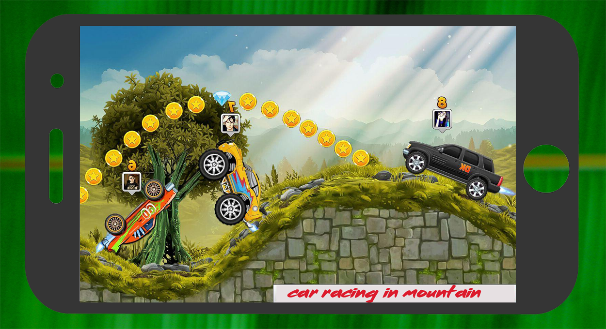 Mountain Hill Climb Car Racing截图1