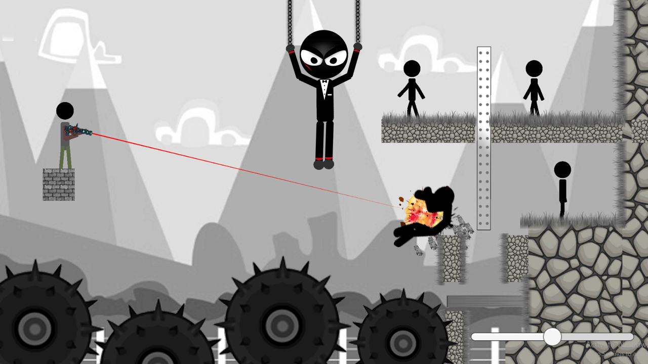 Stickman Destruction Warrior Free截图1