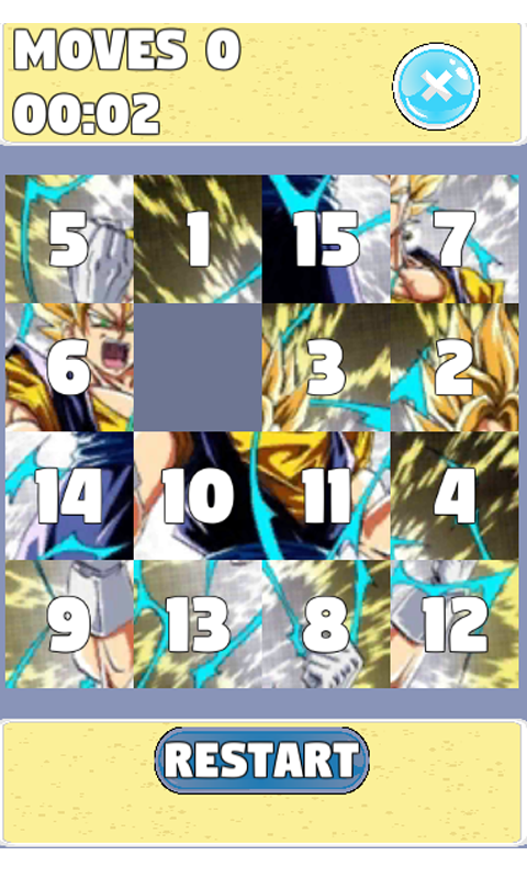 Puzzle for : Dragon Ball Z Sliding Puzzle截图4