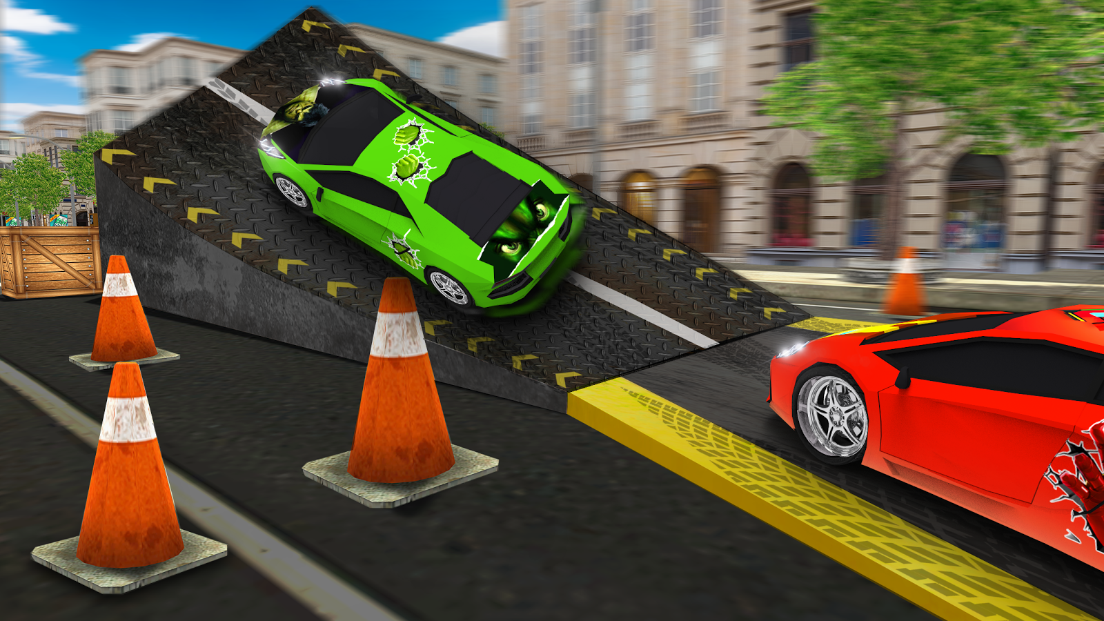 Superhero Car Driver Stunt Master - Stuntman Hero截图1