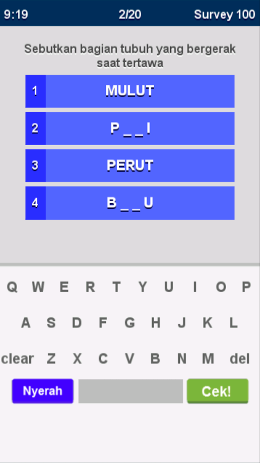 Kuis Survey Family 100 Terbaru截图2