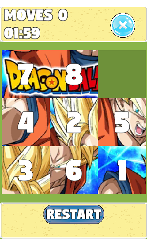 Puzzle for : Dragon Ball Z Sliding Puzzle截图5