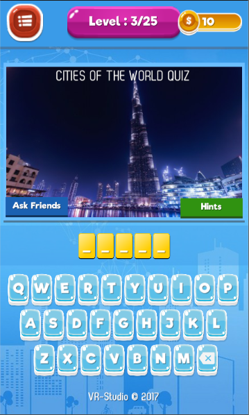 Cities of the World Quiz -Guess the City截图2