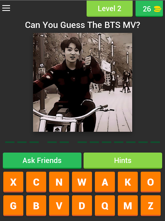 Guess The BTS's MV by JUNGKOOK Pictures Quiz Game截图3