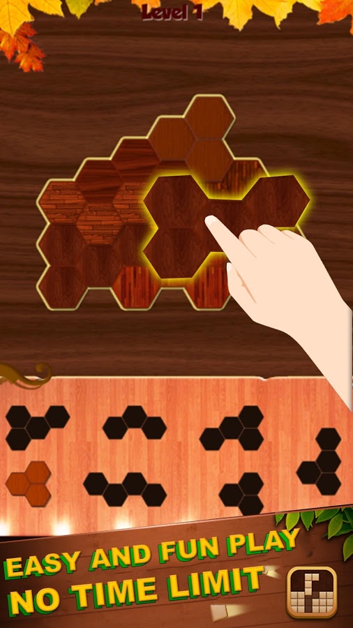 Woody Block Hexa - Wood Block Puzzle Game for Kids截图5