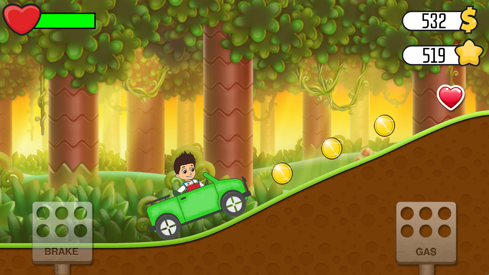 Paw Patrol Hill Racing - Ryder Climb Game截图2