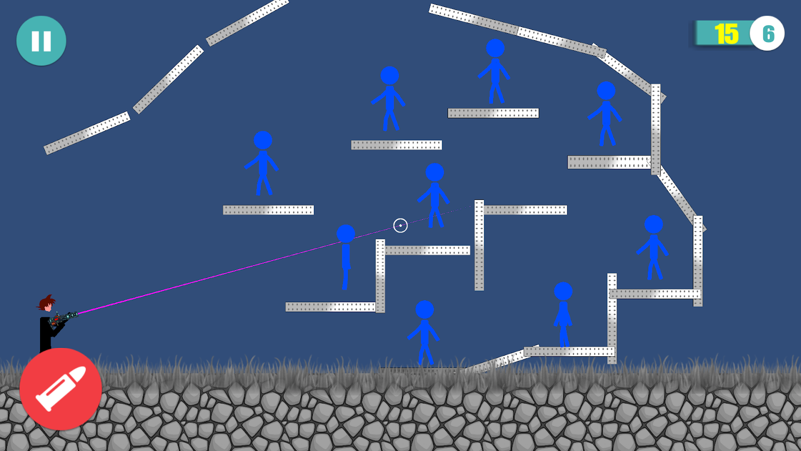 Supersonic Goku Stickman Shooting截图2