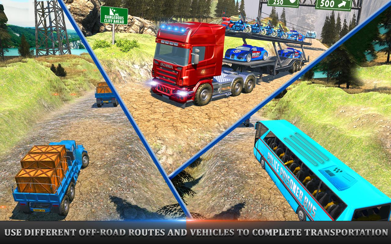 Offroad Police Transporter: Police Cargo Games截图5