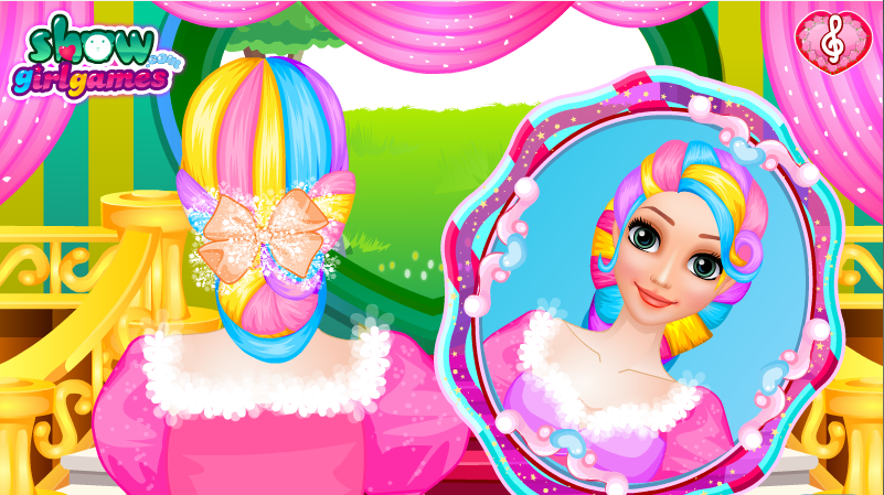 Long Hair Princess Hair Salon - Free Games截图1