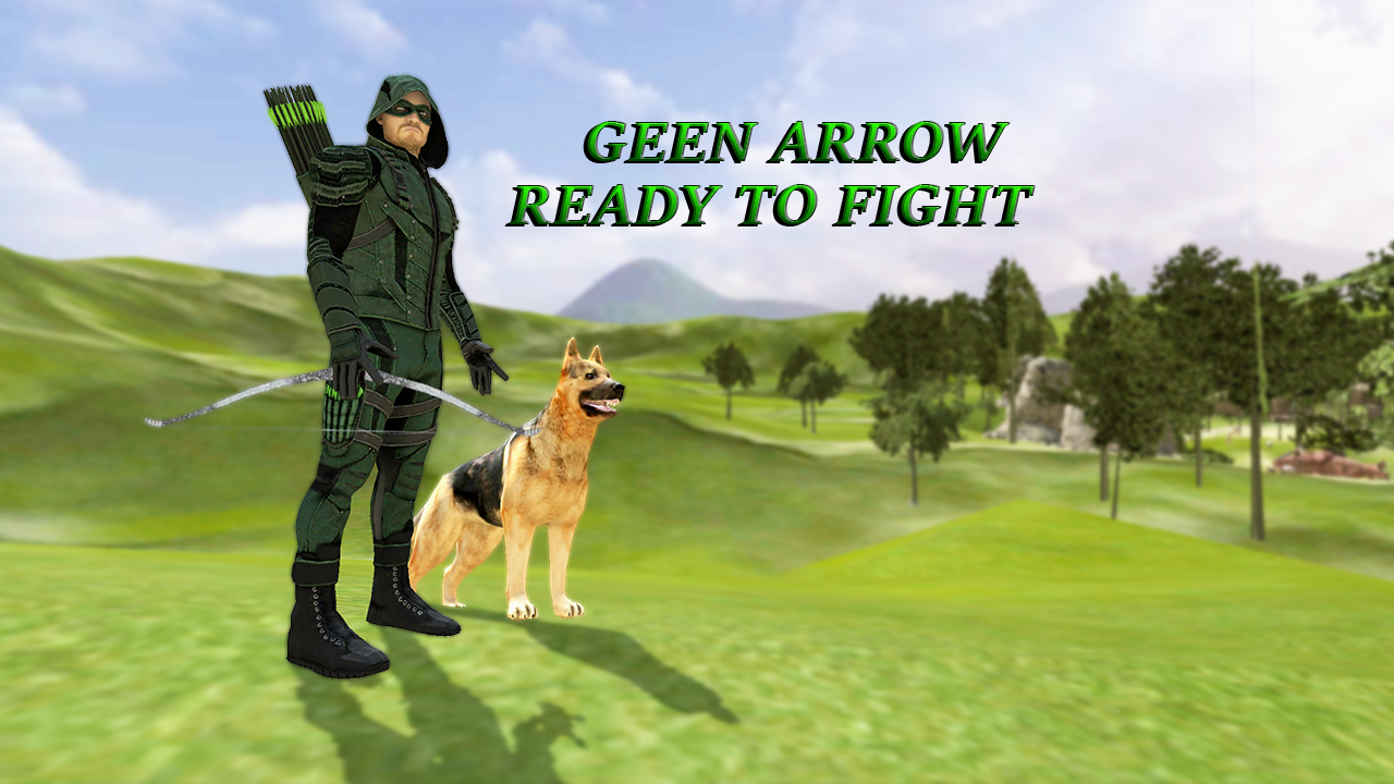 Green Super Arrow Hero Jungle shooting Mission截图2