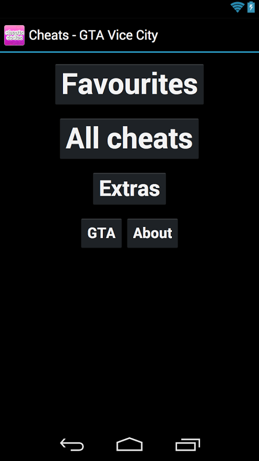 Cheats - GTA Vice City截图1