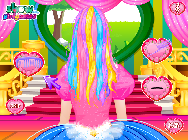 Long Hair Princess Hair Salon - Free Games截图3