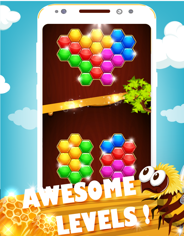 Hexa Bee Puzzle截图3