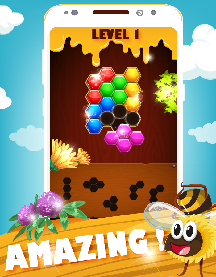 Hexa Bee Puzzle截图2