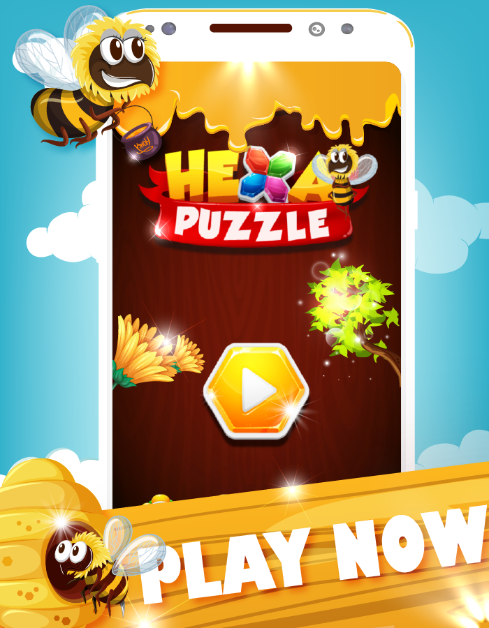 Hexa Bee Puzzle截图1