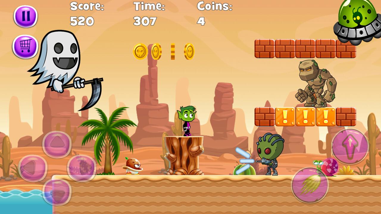 Beast boy Super Jungle Adventure Run 3D Titans Go截图5