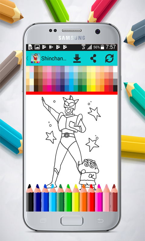 Shinchan Coloring Book截图4