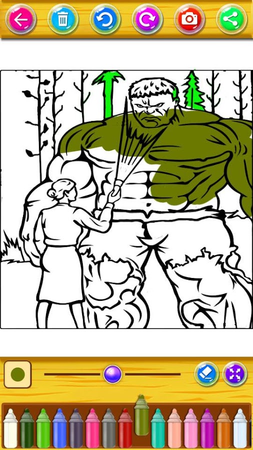 Coloring Pages for The incredible Hulk截图4