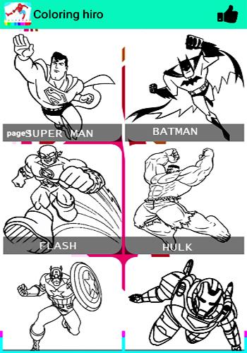 Superhero Coloring Book Games截图4