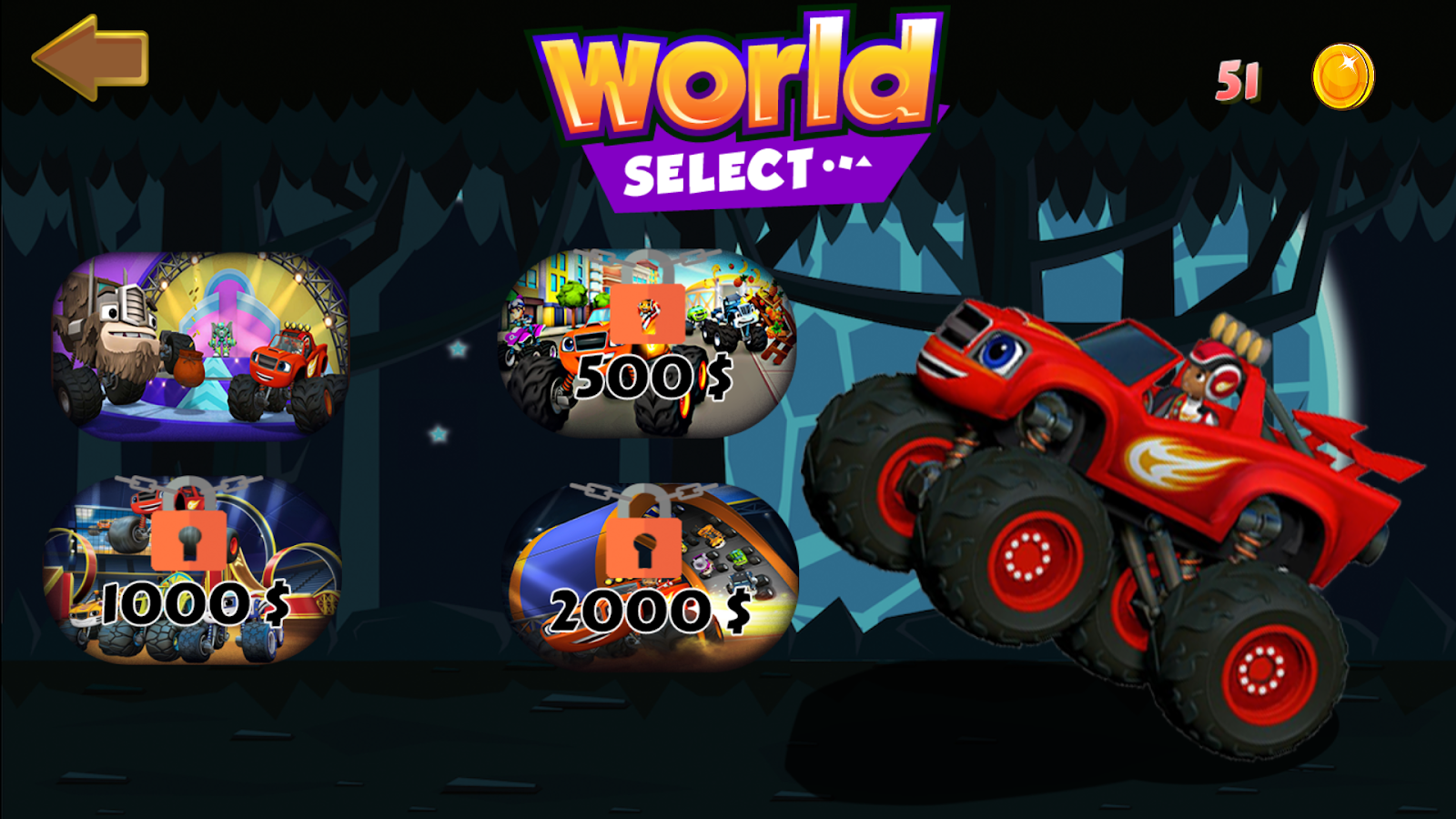 New Blaze Monster Truck Machine Race 2018截图2