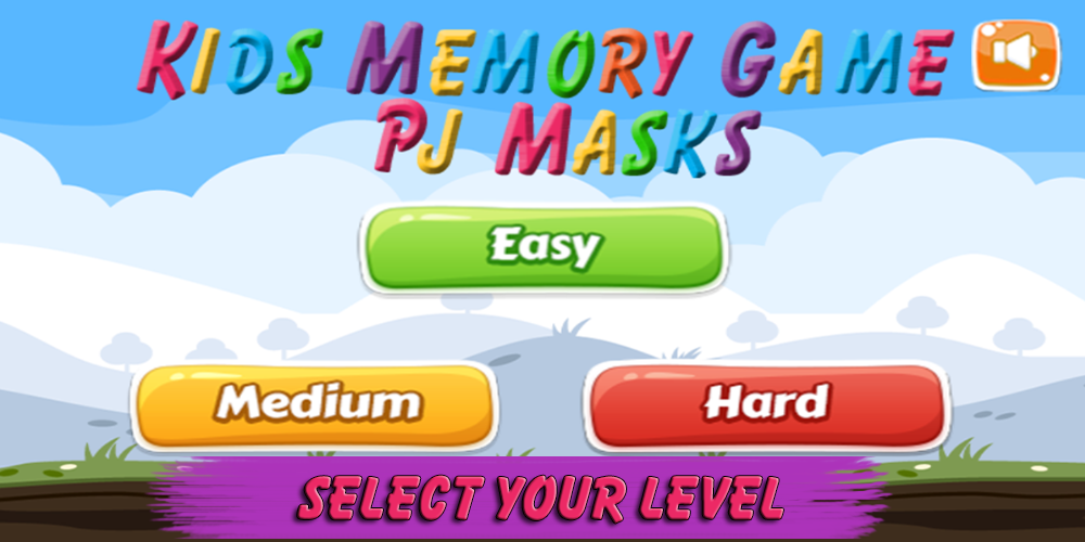 Pj memory game masks - memory match for kids截图1