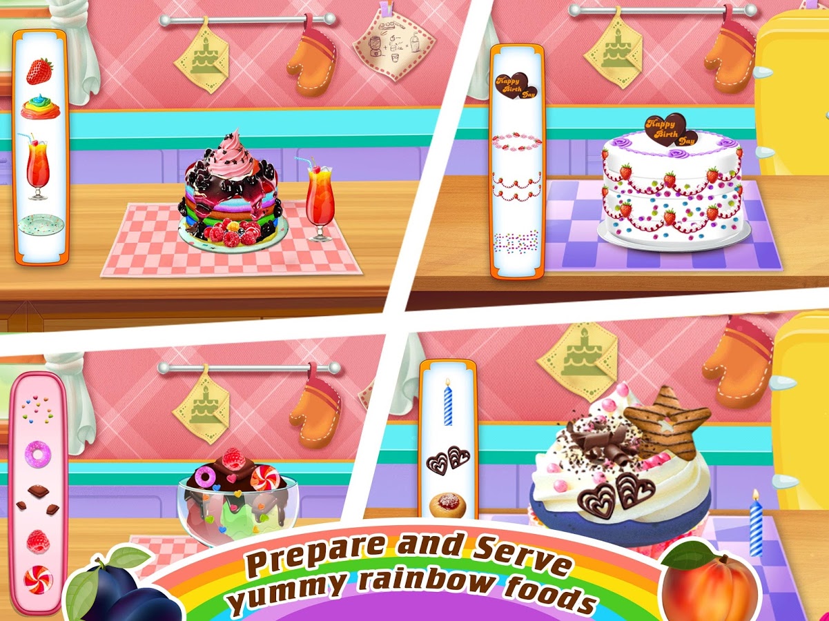 彩虹甜品烹饪店和面包派对截图3