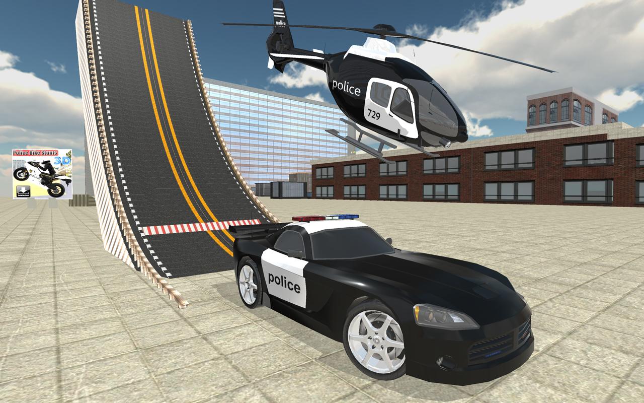 Police Car Stunt Simulation 3D截图1