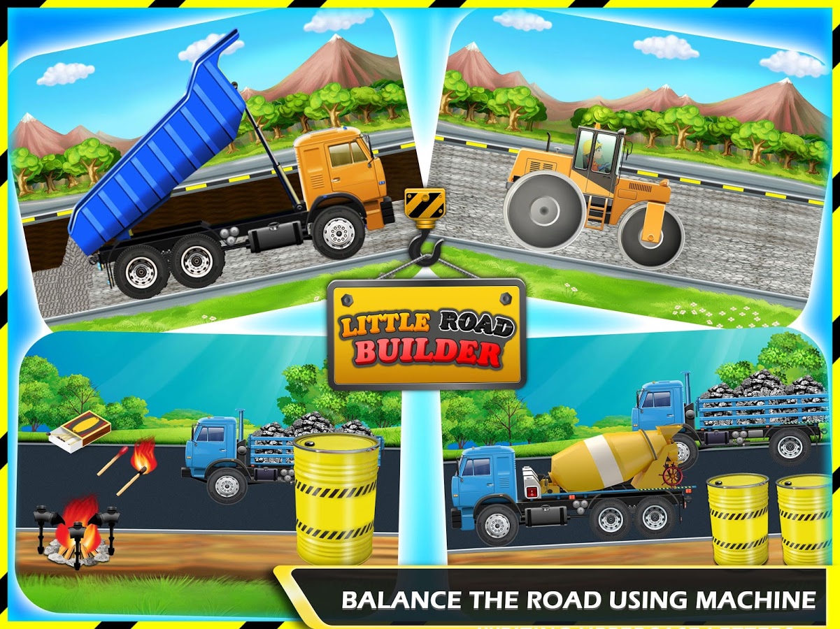 Little Road Builder - City Road Construction Games截图2