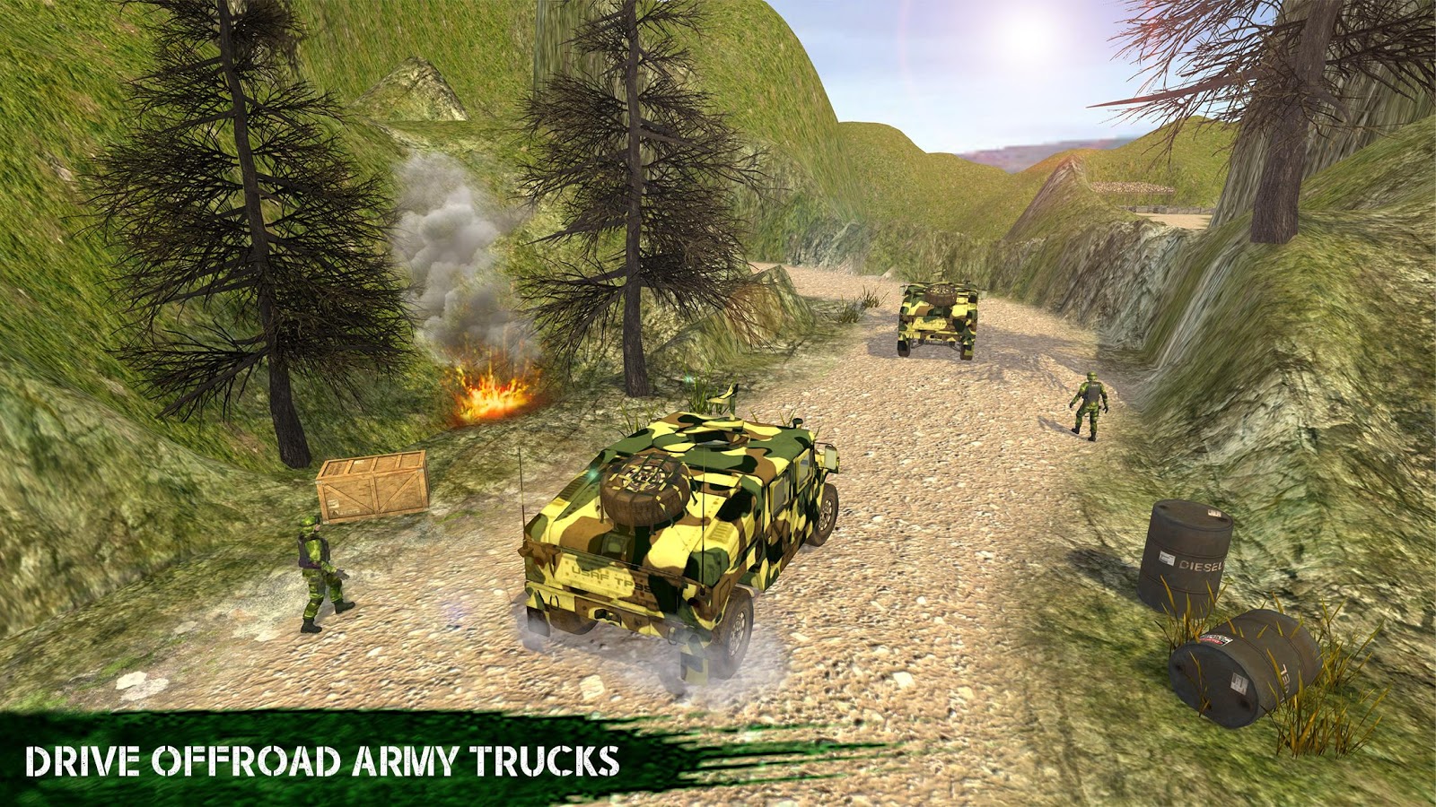 Army Truck Driving Simulator: Army off road Driver截图3