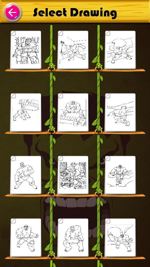 Coloring Pages for The incredible Hulk截图3