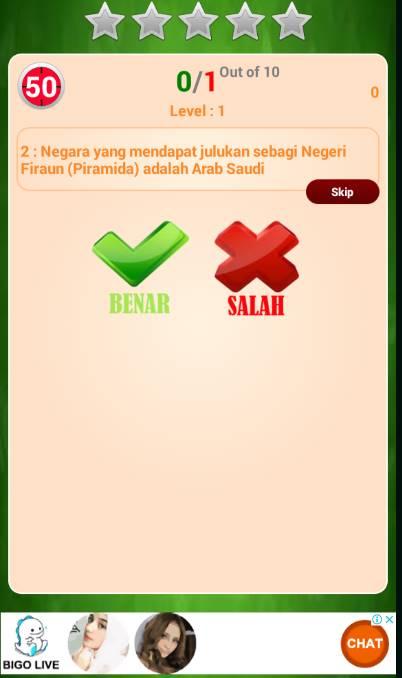 Kuis Benar Atau Salah Offline截图4