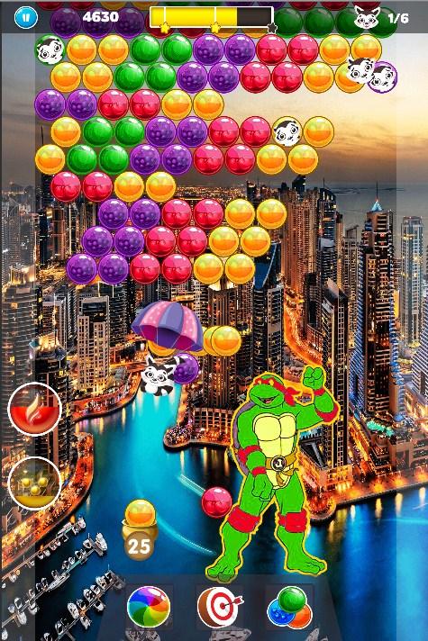 Super Turtles Hero Bubble Shooter截图2