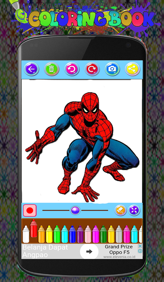 spiderMan Coloring Game截图5