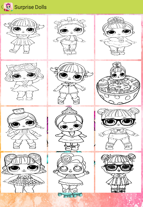 Surprise Dolls LOL Coloring book截图4