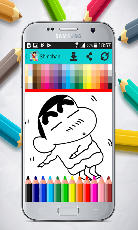 Shinchan Coloring Book截图2