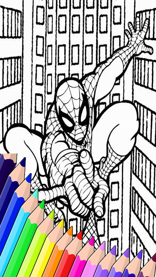 Learn spiderman coloring by fans截图1