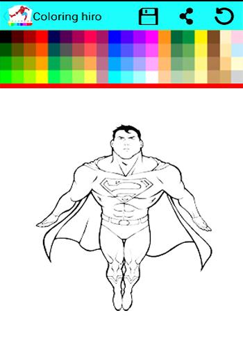 Superhero Coloring Book Games截图3