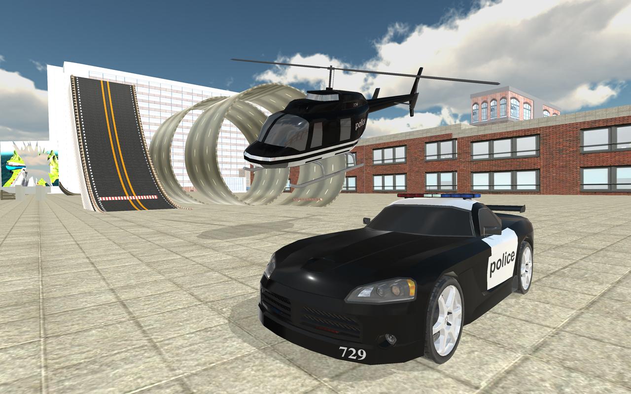 Police Car Stunt Simulation 3D截图5