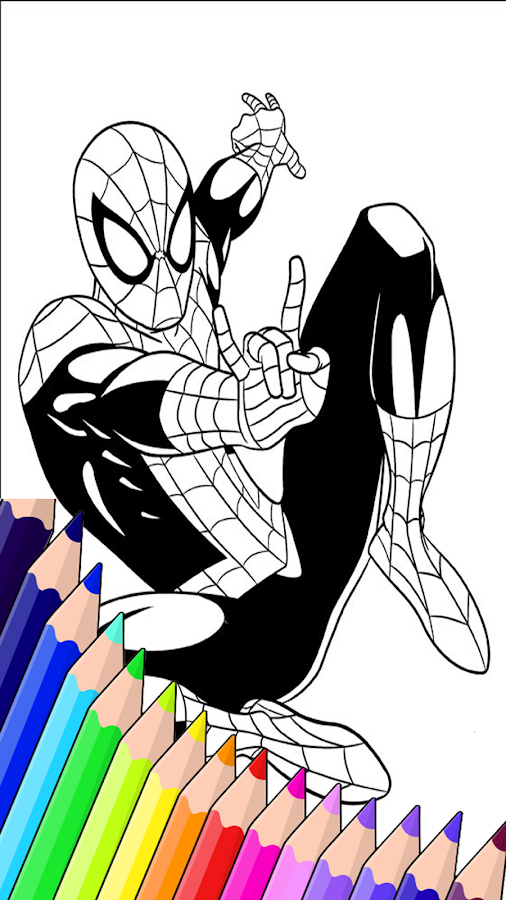 Learn spiderman coloring by fans截图3