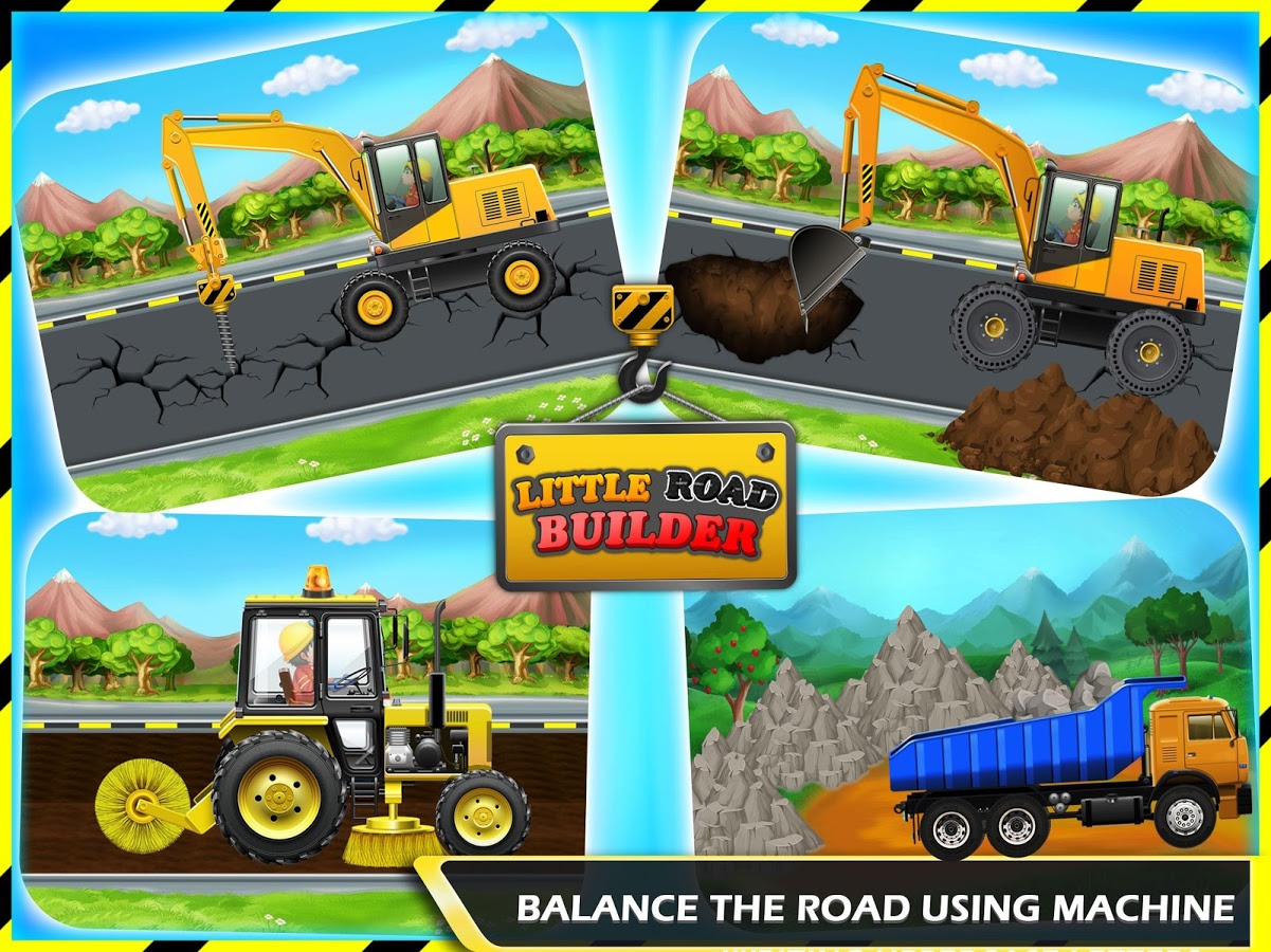 Little Road Builder - City Road Construction Games截图3