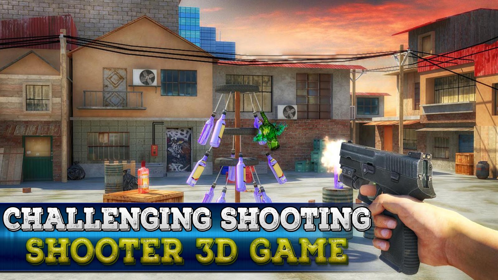 Bottle Shooting 3D Game Expert 2018截图5